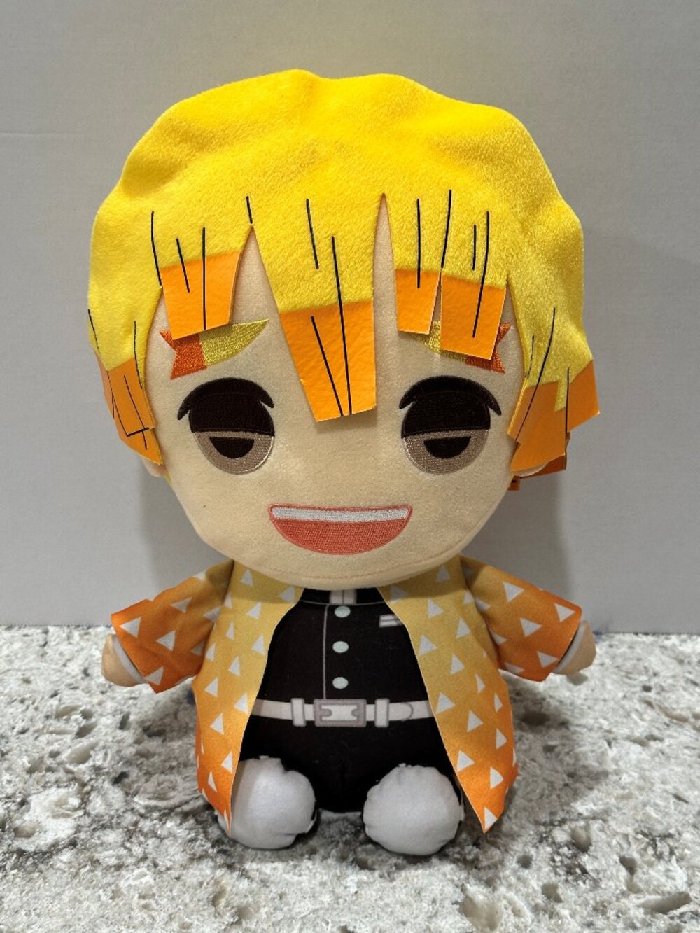 Zenitsu Agatsuma Demon Slayer Plush Doll Kimetsu no Yaiba 16" w Big Head Happy